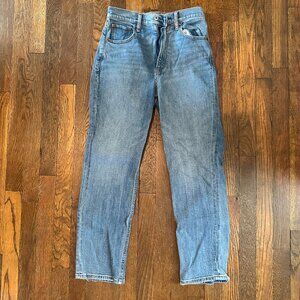 Abercrombie Curve Love Ultra High Rise Ankle Straight Jean